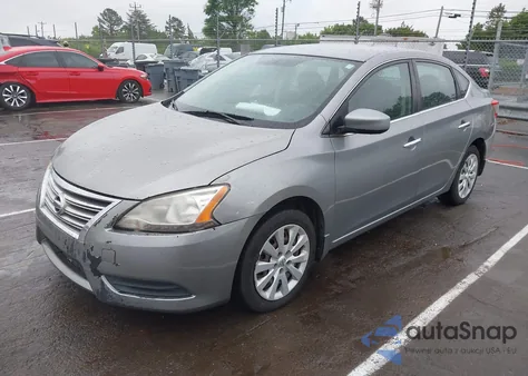 2014 Nissan Sentra S from USA, damaged, VIN 3N1AB7AP2EL607775